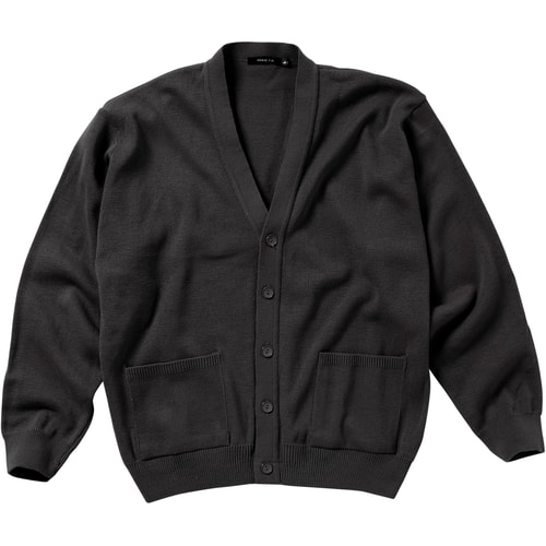 Cotton Valley Button V Neck Cardigan Black